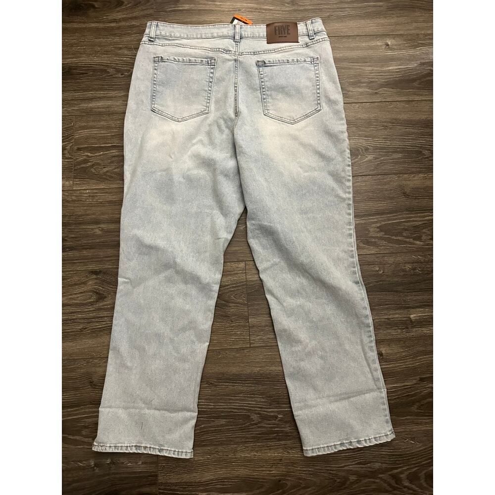 Frye Jeans High Rise Cuffed Crop Stevie Wash Denim Size 16/34 Inseam NWT - Picture 7 of 7